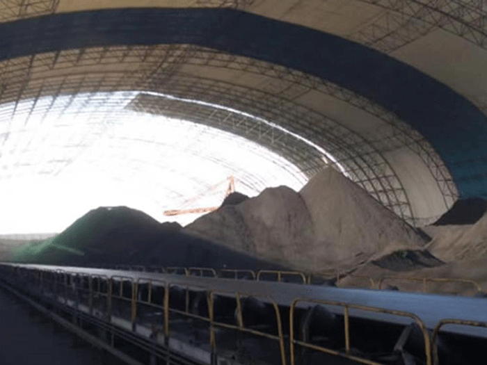 仙桃煤棚料仓网架